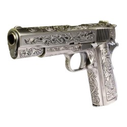 WE 1911 Engraved Mehico Druglord GBB Airsoft Pistol