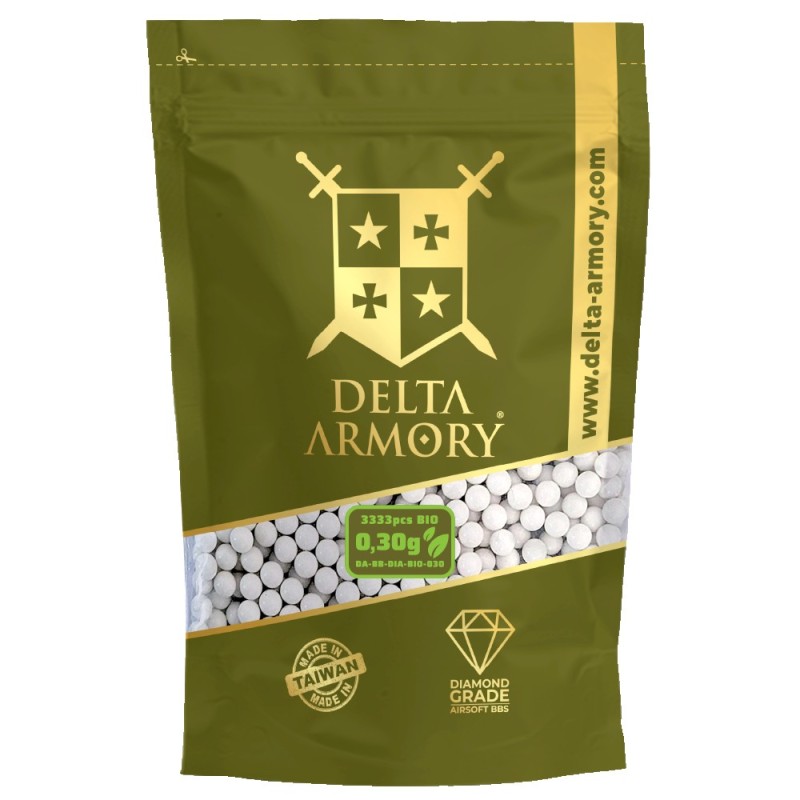 Delta Armory 0.30g Diamond Airsoft BIO BBs 3330rnd