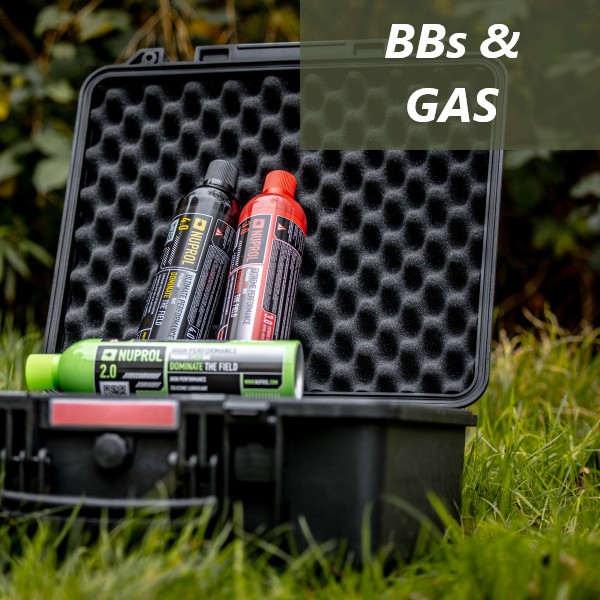 Airsoft BBs, Airsoft Gas, green Gas, Red Gas, Black Gas, Airsoft Essentials & Consumables