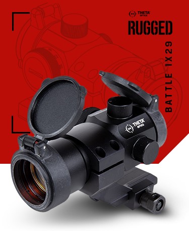 Theta Optics Rugged Battle Red Dot Sight